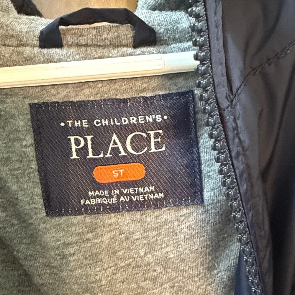The Children's Place navy blue hooded windbreaker